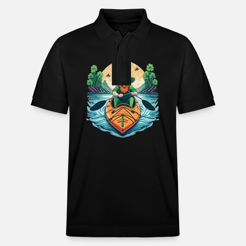Kayak Trèfle de la Saint-Patrick - Polo PREPSTER bio Stanley/Stella Unisexe - noir