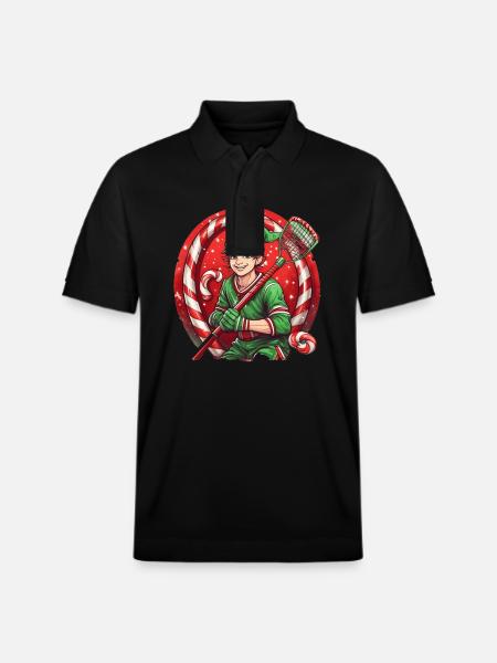 Crosse des elfes de Noël - Polo PREPSTER bio Stanley/Stella Unisexe - noir