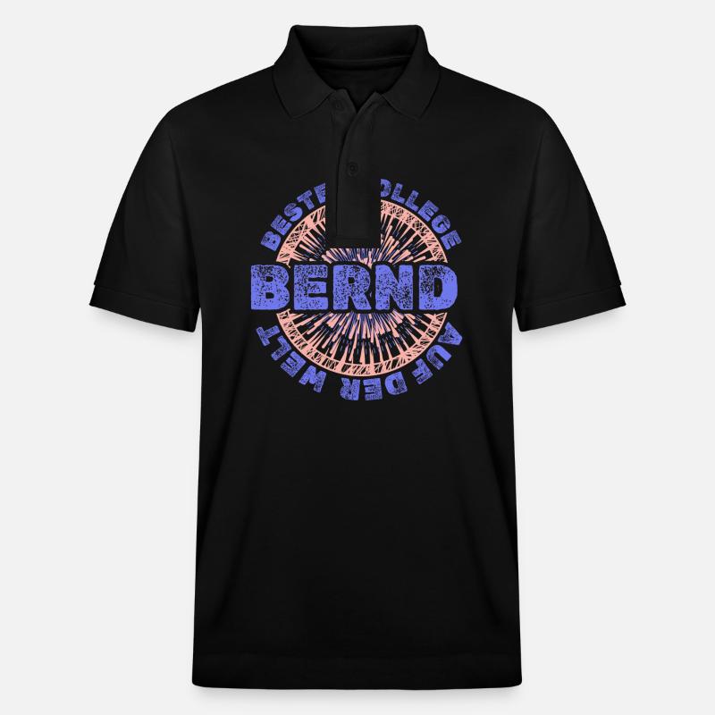 Vorname Bernd - Stanley/Stella Unisex Bio-Poloshirt PREPSTER - Schwarz