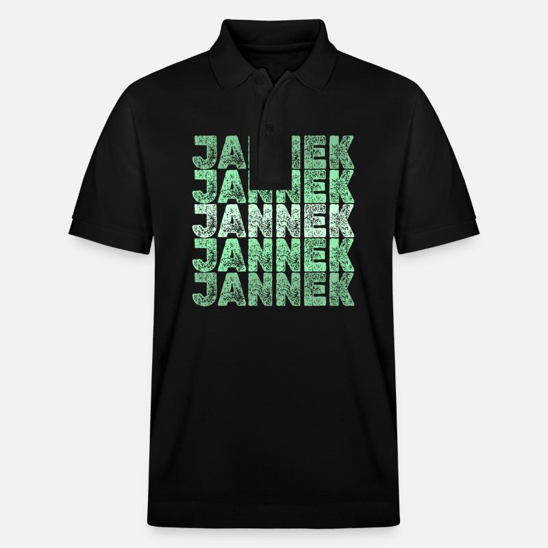Jannek - Polo PREPSTER bio Stanley/Stella Unisexe - noir