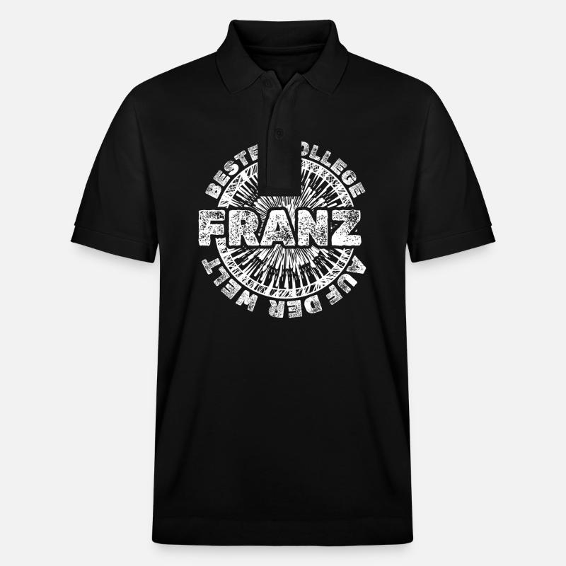Franz als Vorname - Stanley/Stella Unisex Bio-Poloshirt PREPSTER - Schwarz