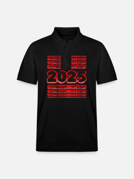 Year 2025 - Stanley/Stella Unisex Organic Polo Shirt PREPSTER - black