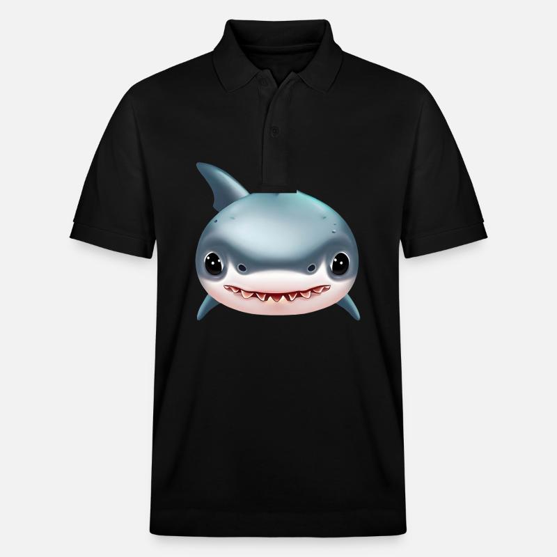 Requin mignon - Polo PREPSTER bio Stanley/Stella Unisexe - noir