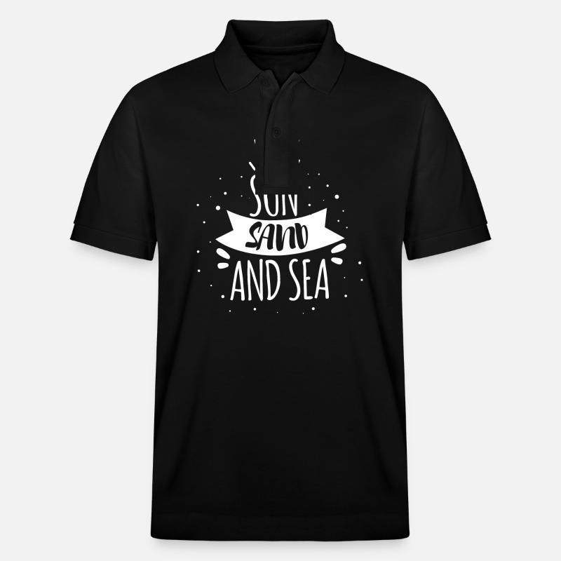 Soleil et mer - Polo PREPSTER bio Stanley/Stella Unisexe - noir
