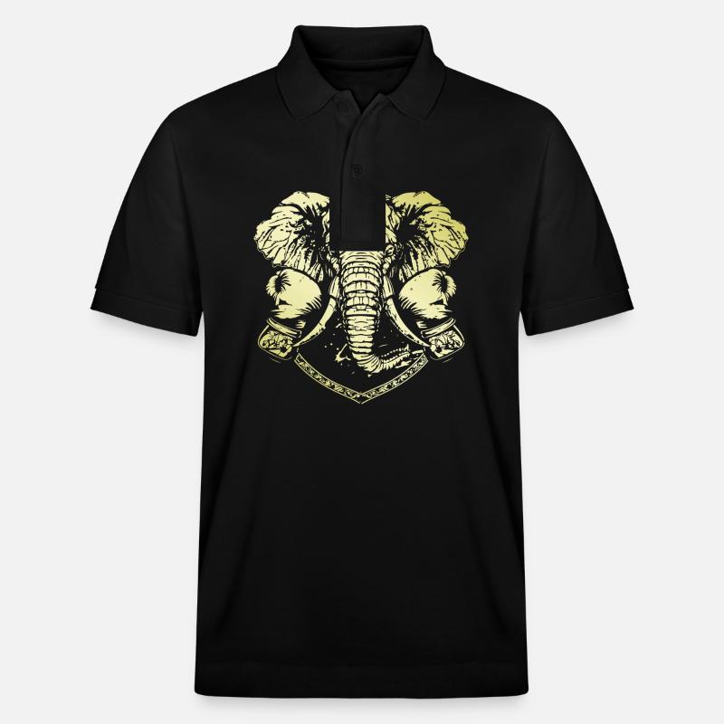 Boxer éléphant - Polo PREPSTER bio Stanley/Stella Unisexe - noir