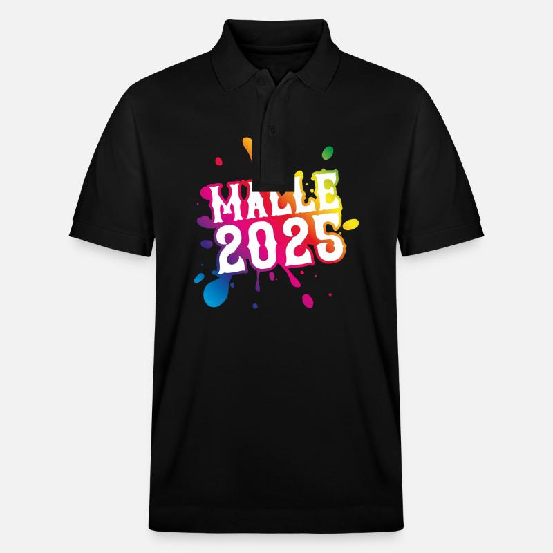 Malle 2025 Klecks - Stanley/Stella Unisex Bio-Poloshirt PREPSTER - Schwarz