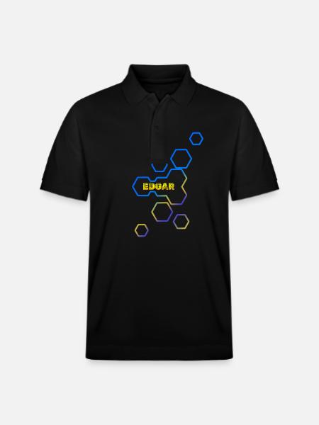 Edgar - Stanley/Stella Unisex Bio-Poloshirt PREPSTER - Schwarz
