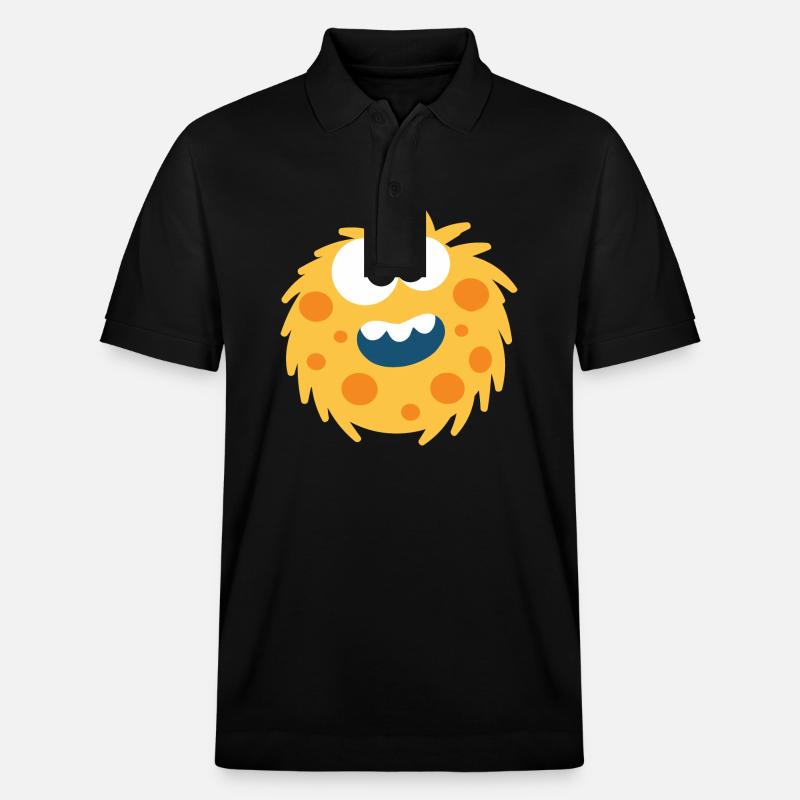 Monstre jaune moelleux - Polo PREPSTER bio Stanley/Stella Unisexe - noir