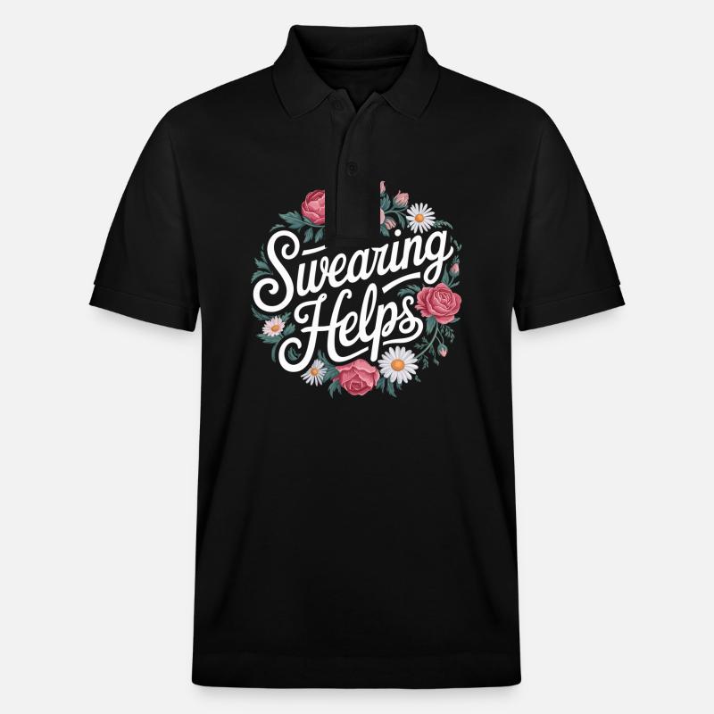 Swearing Helps 8 - Stanley/Stella Unisex Bio-Poloshirt PREPSTER - Schwarz