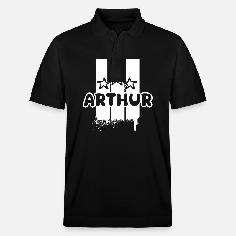 Arthur als Arthur - Stanley/Stella Unisex Bio-Poloshirt PREPSTER - Schwarz