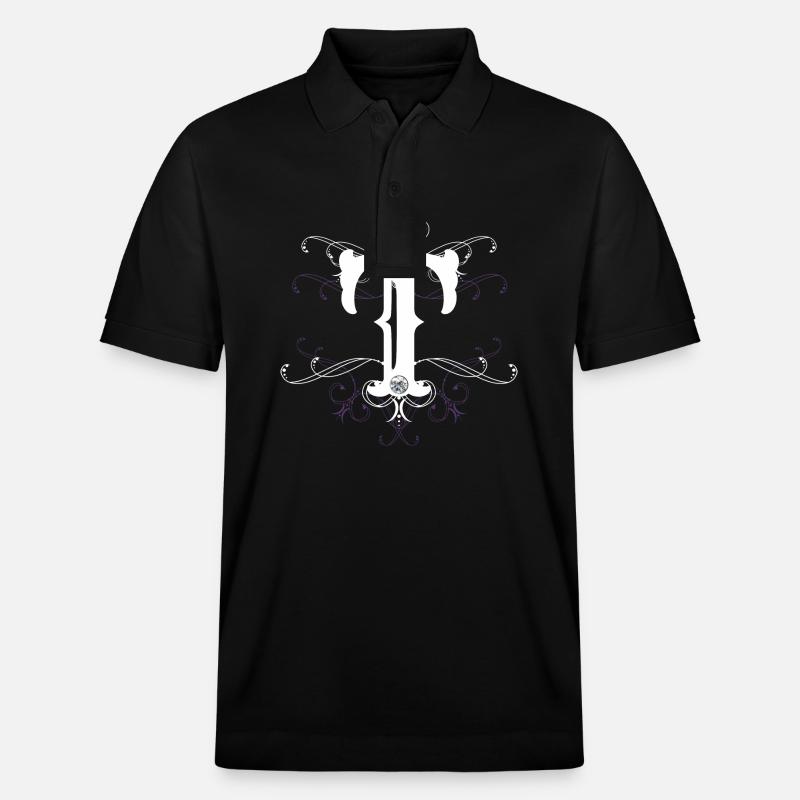 Buchstabe T Buchstabe-T - Stanley/Stella Unisex Bio-Poloshirt PREPSTER - Schwarz