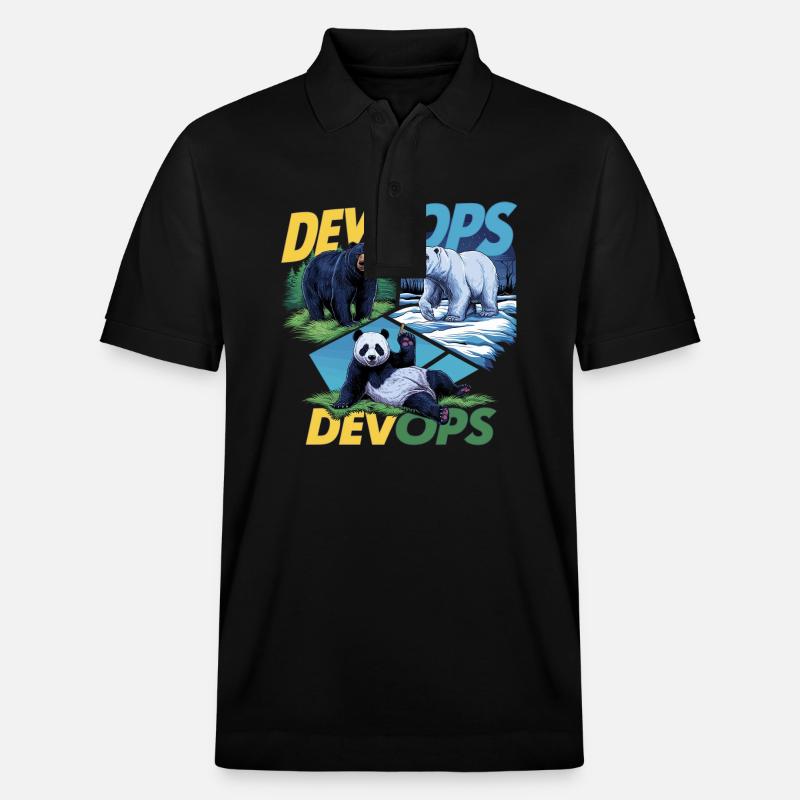 Devops - Polo PREPSTER bio Stanley/Stella Unisexe - noir
