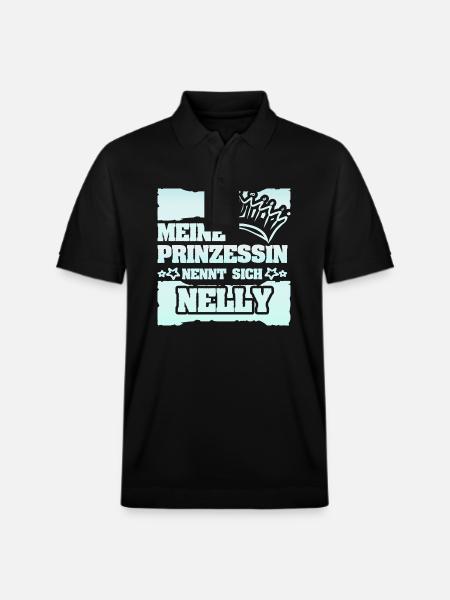 Nelly als Mädchenname - Stanley/Stella Unisex Bio-Poloshirt PREPSTER - Schwarz