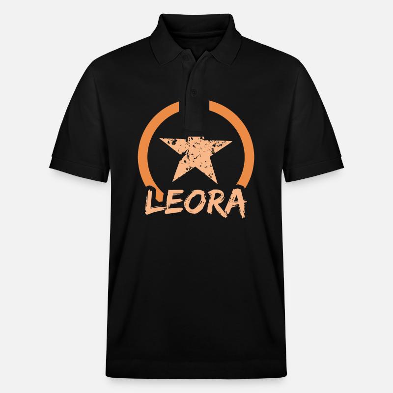 Leora comme prénom - Polo PREPSTER bio Stanley/Stella Unisexe - noir