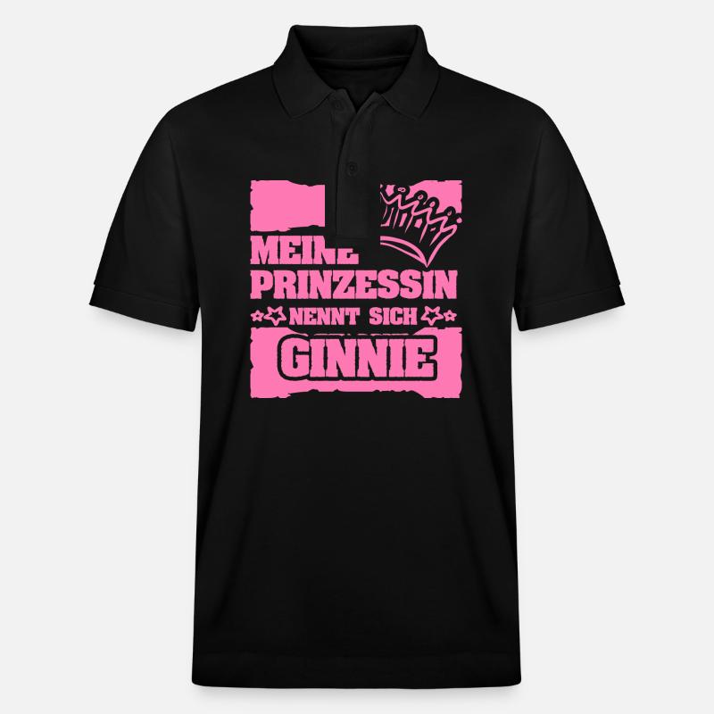 Ginnie als Mädchenname - Stanley/Stella Unisex Bio-Poloshirt PREPSTER - Schwarz