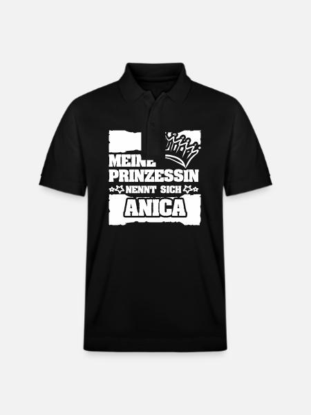 Anica als Mädchenname - Stanley/Stella Unisex Bio-Poloshirt PREPSTER - Schwarz