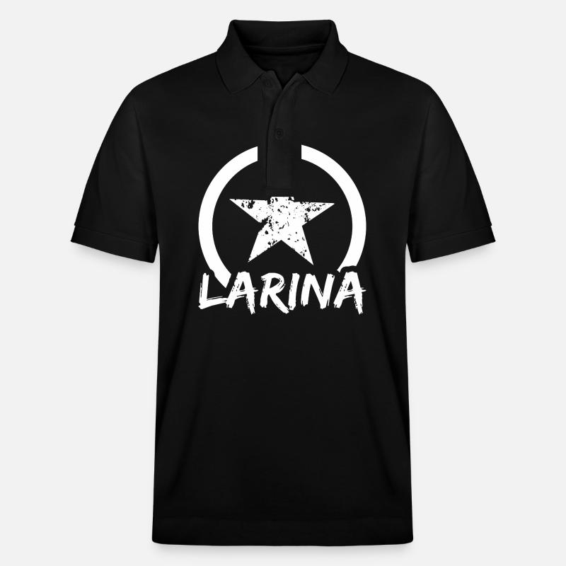 Larina comme prénom - Polo PREPSTER bio Stanley/Stella Unisexe - noir