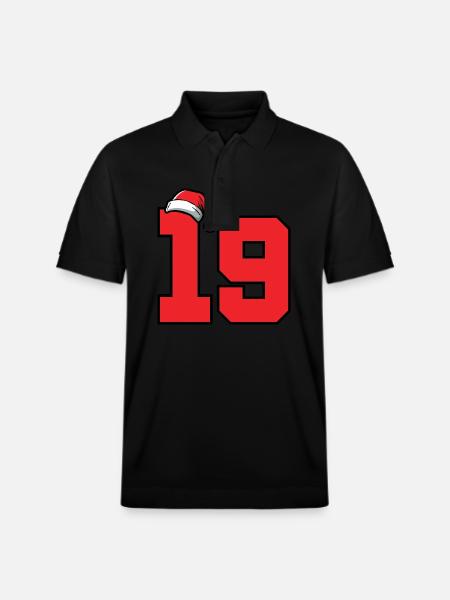 19 Numéro Noël - Polo PREPSTER bio Stanley/Stella Unisexe - noir
