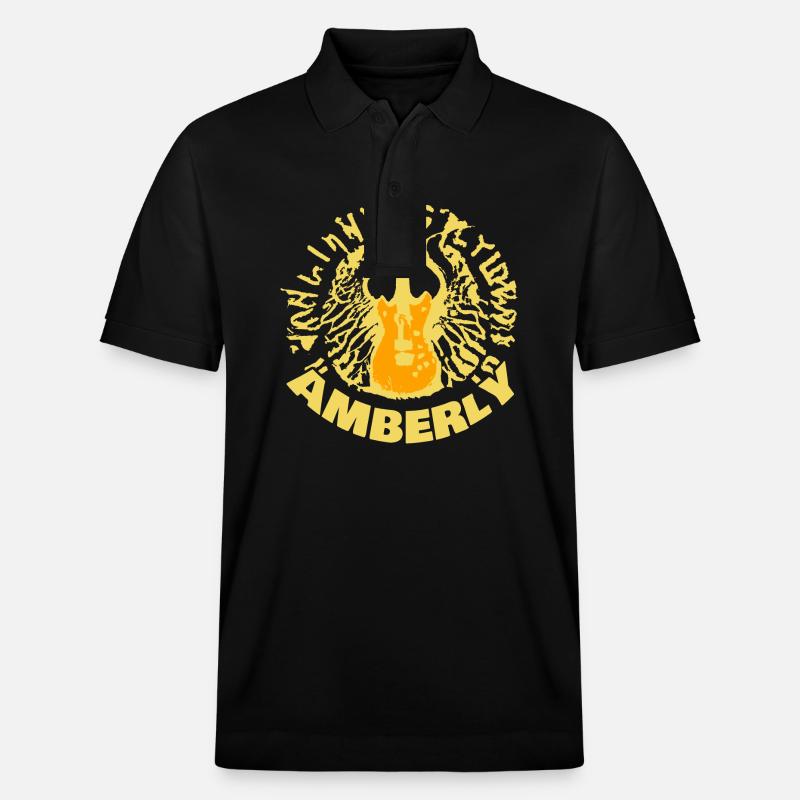 Ambré comme une guitare - Polo PREPSTER bio Stanley/Stella Unisexe - noir