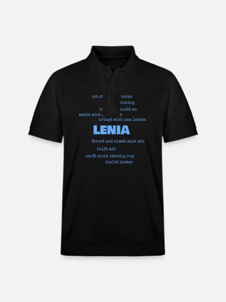Lenia comme dicton - Polo PREPSTER bio Stanley/Stella Unisexe - noir