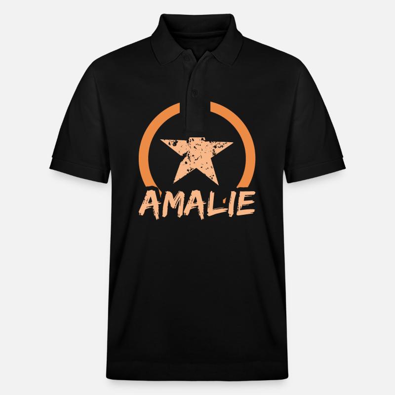 Amalie - Stanley/Stella Unisex Bio-Poloshirt PREPSTER - Schwarz
