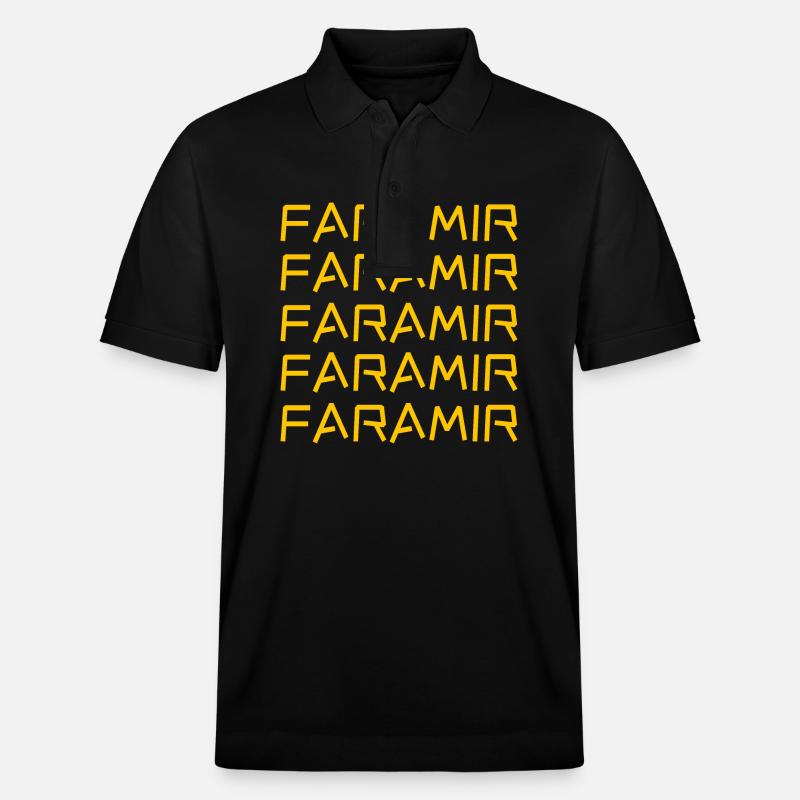Prénom Faramir - Polo PREPSTER bio Stanley/Stella Unisexe - noir