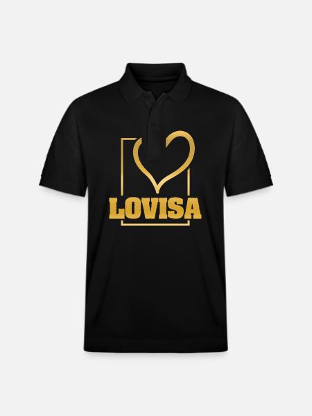 Gift for Lovisa - Stanley/Stella Unisex Organic Polo Shirt PREPSTER - black