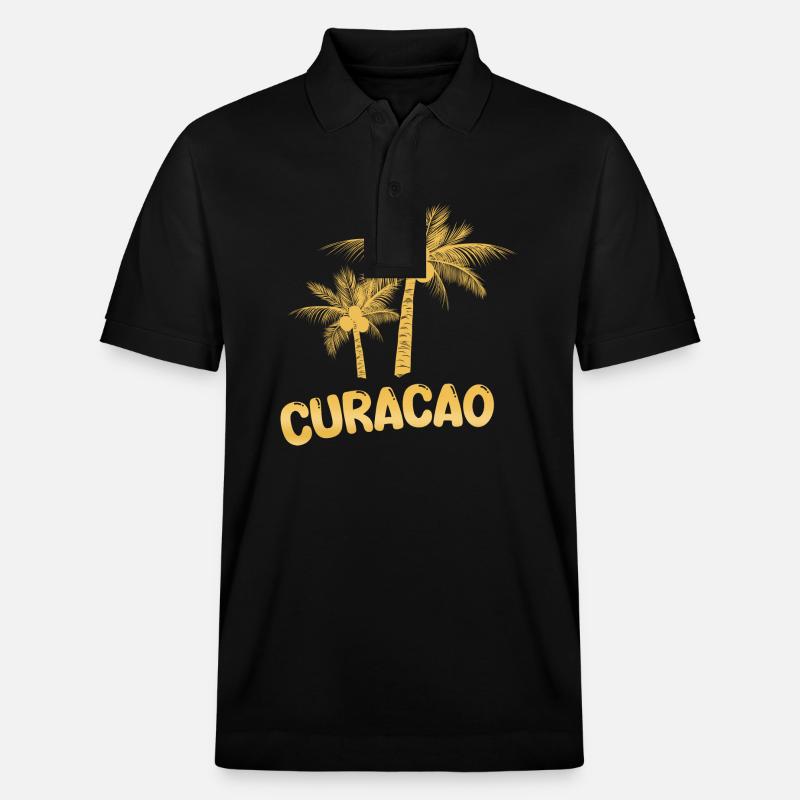 Curacao Curacao - Stanley/Stella Unisex Bio-Poloshirt PREPSTER - Schwarz
