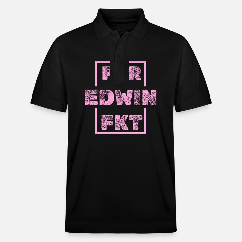Edwin Edwin - Stanley/Stella Unisex Bio-Poloshirt PREPSTER - Schwarz