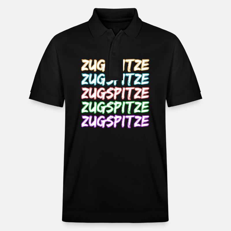 Klettern Zugspitze - Stanley/Stella Unisex Bio-Poloshirt PREPSTER - Schwarz