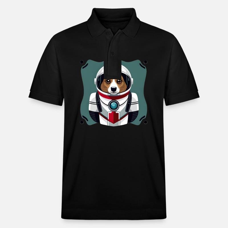 Chien dans l'espace - Polo PREPSTER bio Stanley/Stella Unisexe - noir