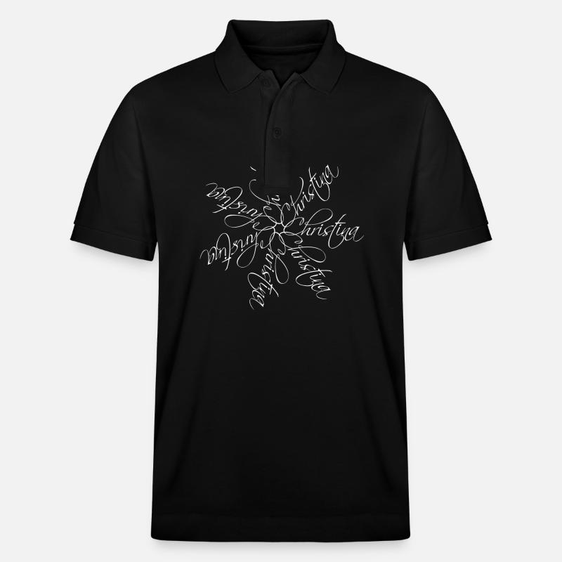 Christina Nom Mandala - Polo PREPSTER bio Stanley/Stella Unisexe - noir