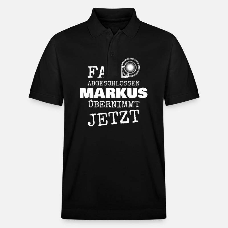 Geschenk für Markus - Stanley/Stella Unisex Bio-Poloshirt PREPSTER - Schwarz
