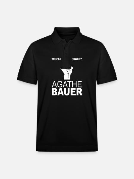 Agathe Bauer Power Wer hat die Macht des Ohrwurms - Stanley/Stella Unisex Bio-Poloshirt PREPSTER - Schwarz