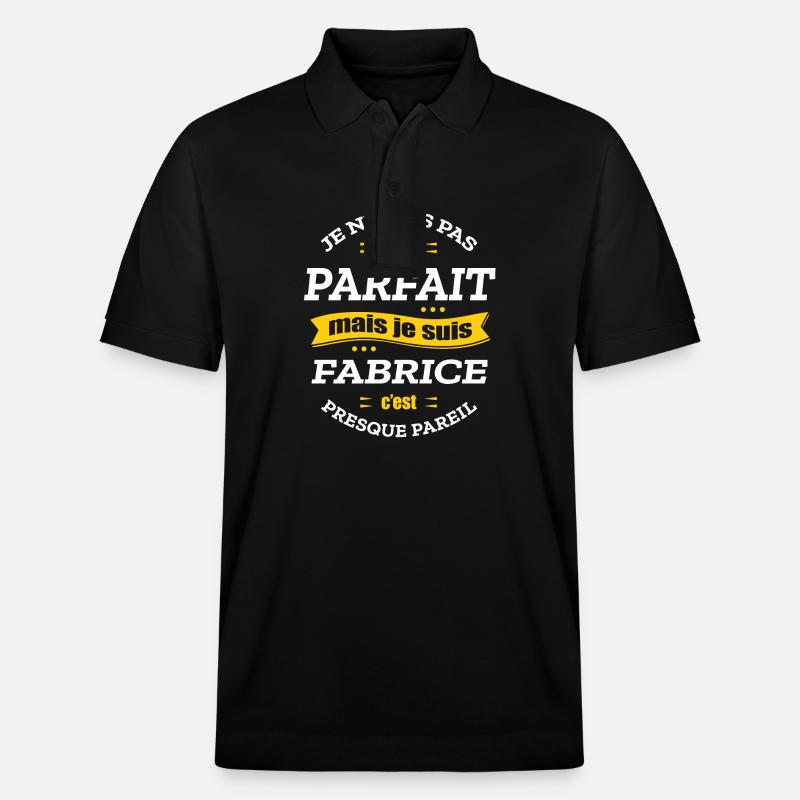 FABRICE PARFAIT - PRENOM FABRICE - Polo PREPSTER bio Stanley/Stella Unisexe - noir
