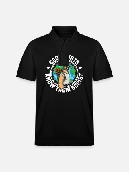 Geologist Natural Scientist Studies Profession - Stanley/Stella Unisex Organic Polo Shirt PREPSTER - black