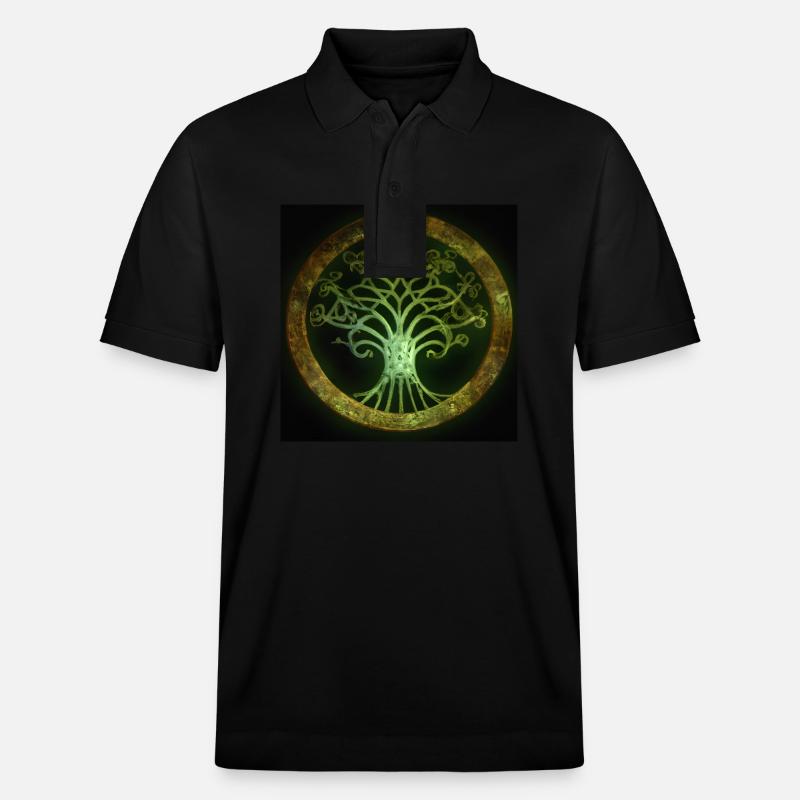 Keltischer Baum des Lebens - Stanley/Stella Unisex Bio-Poloshirt PREPSTER - Schwarz