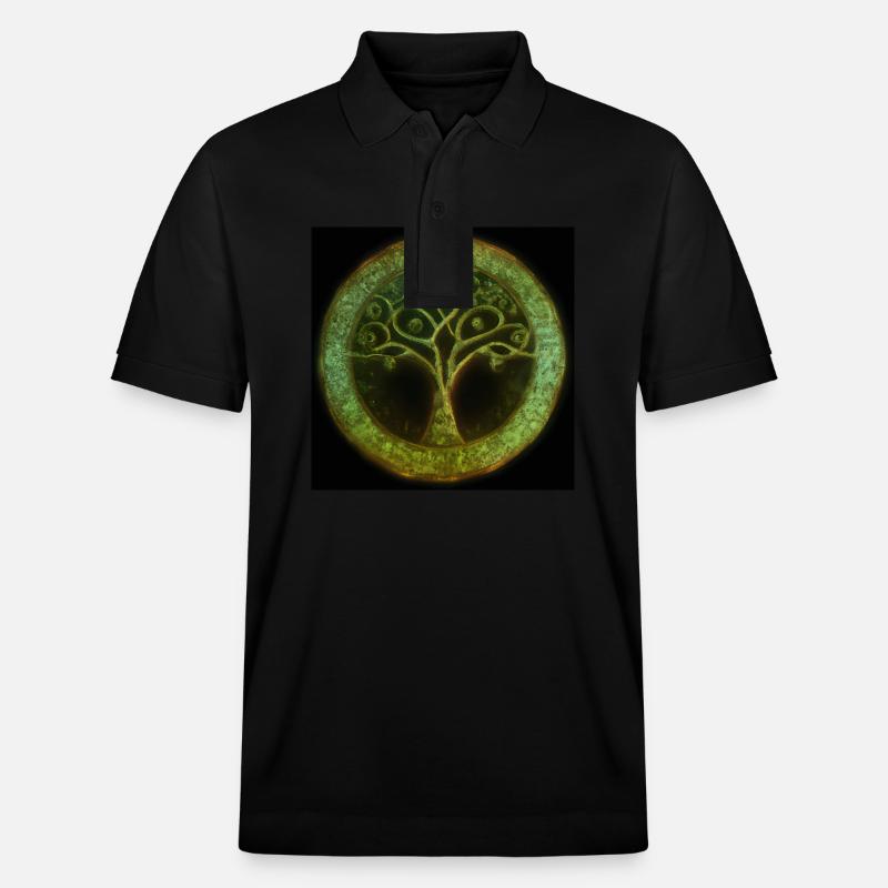 Keltischer Baum des Lebens - Stanley/Stella Unisex Bio-Poloshirt PREPSTER - Schwarz