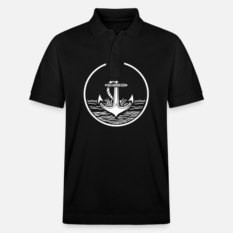 Bateau d’ancre Navire Nautique - Polo PREPSTER bio Stanley/Stella Unisexe - noir