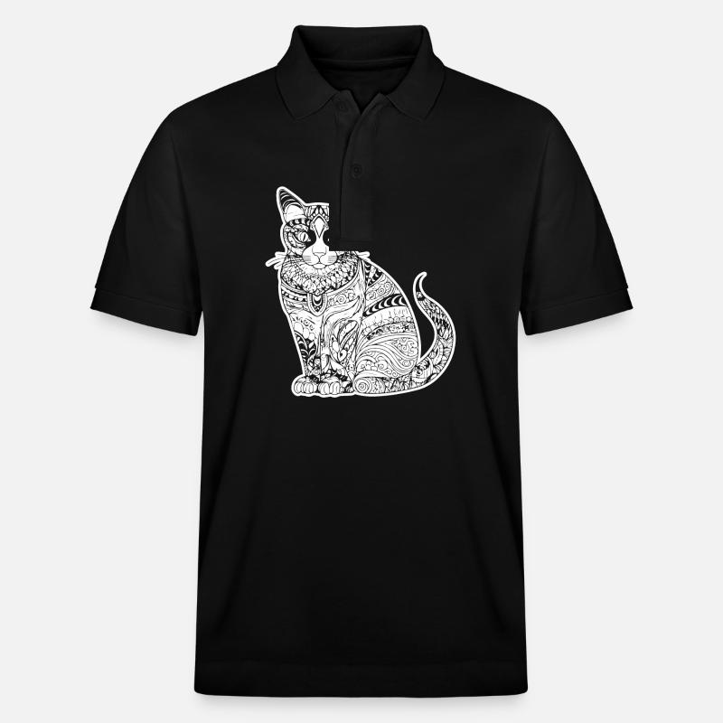 Chat chaton chaton dame - Polo PREPSTER bio Stanley/Stella Unisexe - noir