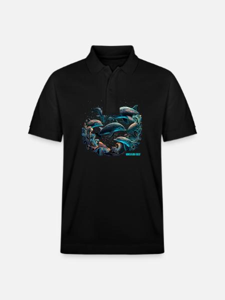 NINGALOO REEF - Stanley/Stella Unisex Organic Polo Shirt PREPSTER - black