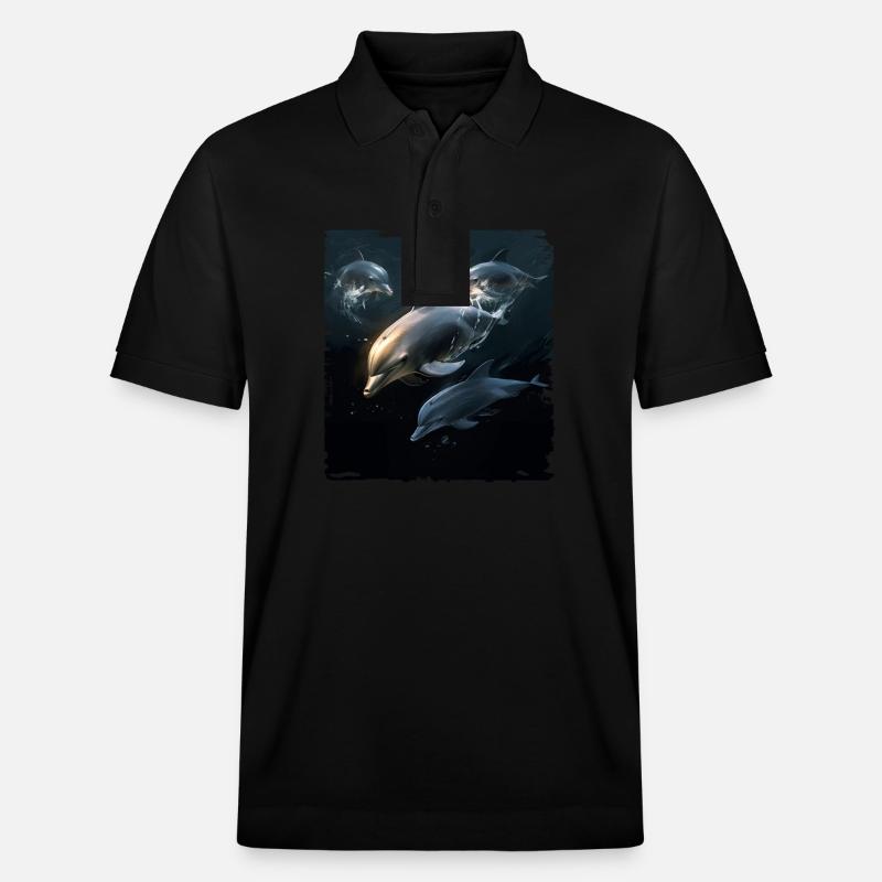 Observation des dauphins - Polo PREPSTER bio Stanley/Stella Unisexe - noir