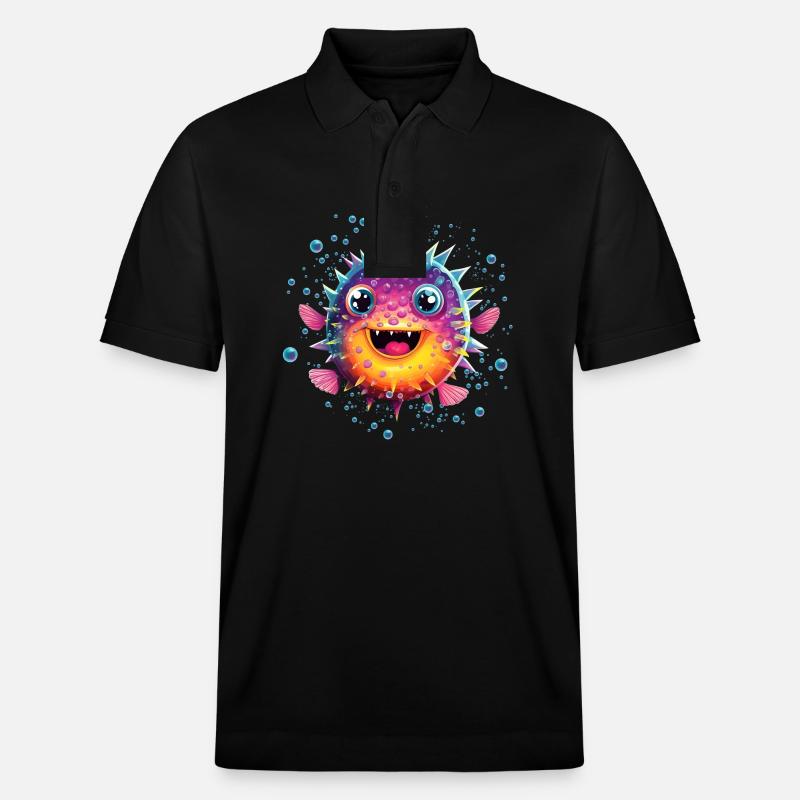 Poisson-globe - Polo PREPSTER bio Stanley/Stella Unisexe - noir