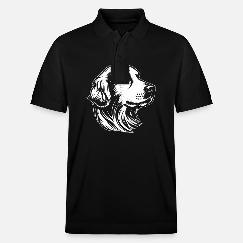 Golden Retriever - Stanley/Stella Unisex Bio-Poloshirt PREPSTER - Schwarz