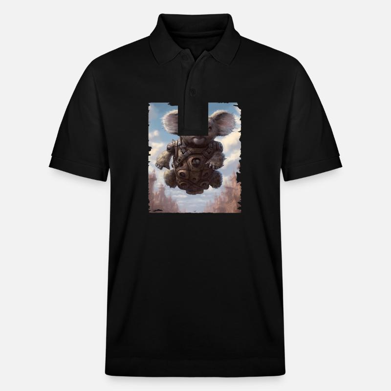 Koala Bear - Stanley/Stella Unisex Bio-Poloshirt PREPSTER - Schwarz