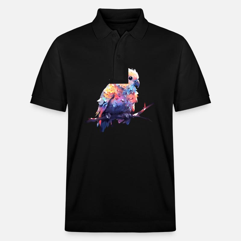 Süsser Papagei - Stanley/Stella Unisex Bio-Poloshirt PREPSTER - Schwarz