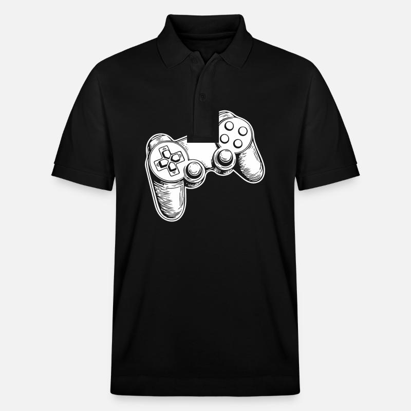 Controller Gaming Videospiele Gamepad - Stanley/Stella Unisex Bio-Poloshirt PREPSTER - Schwarz