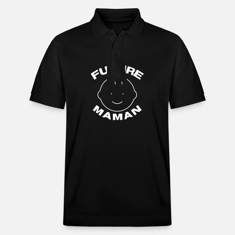 Future maman - Polo PREPSTER bio Stanley/Stella Unisexe - noir