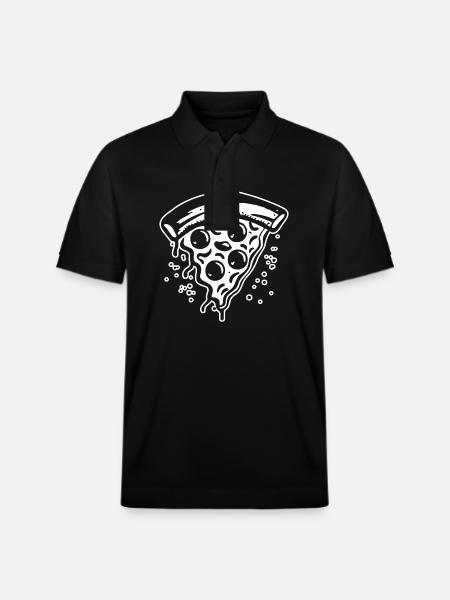 Pizza Restauration rapide Pizzeria - Polo PREPSTER bio Stanley/Stella Unisexe - noir