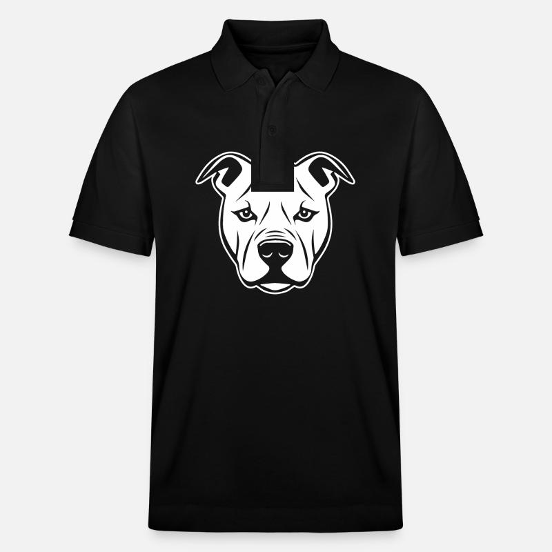 Pitbull - Stanley/Stella Unisex Bio-Poloshirt PREPSTER - Schwarz